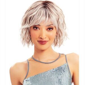 Tressallure wig “Trend” color 52/38/49/R8 | 3 Tones of Grey blended w Dark Roots